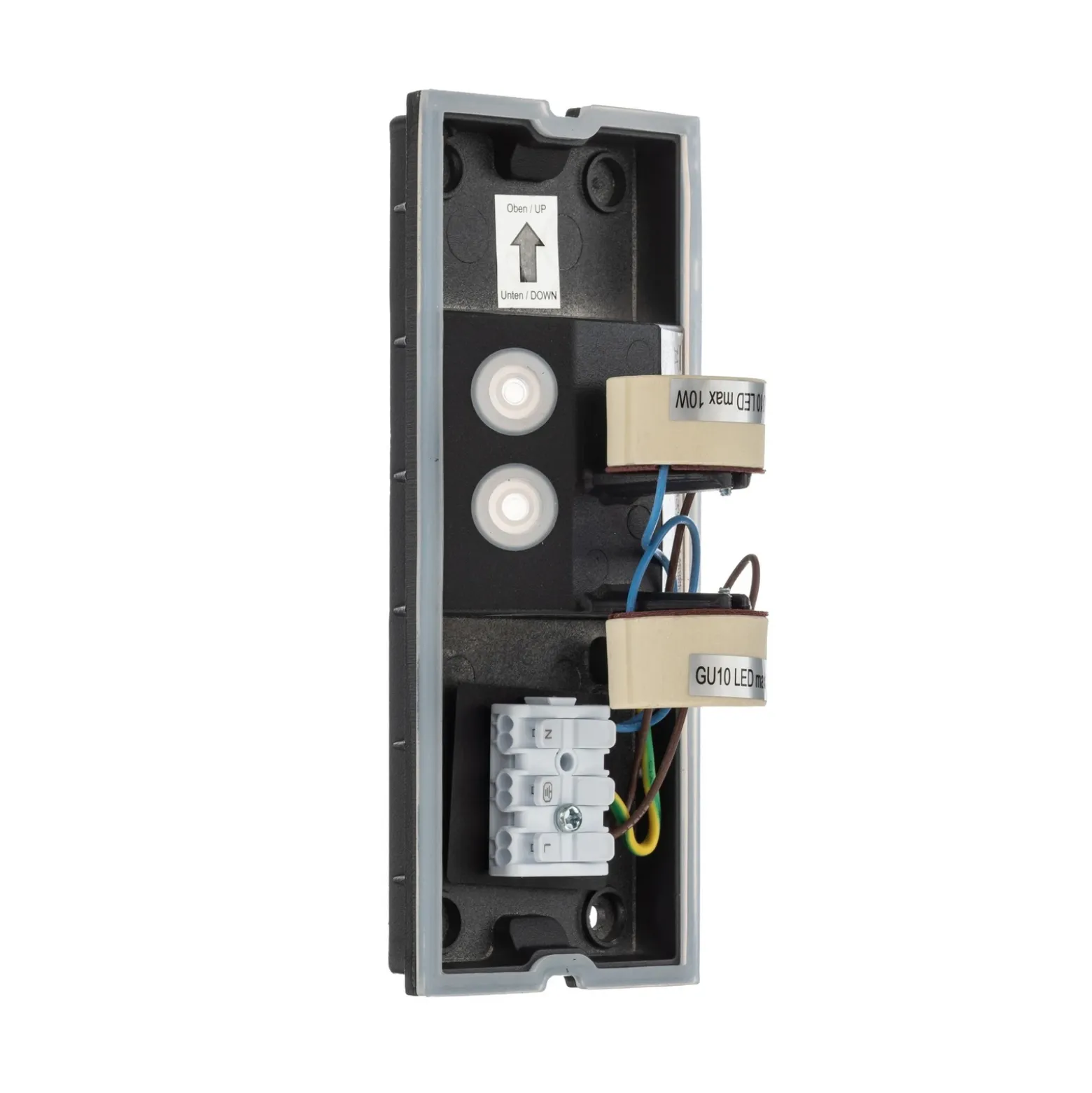 Aplique de exterior Lindby Aluvo, antracita, 16 cm, IP65 Riffel