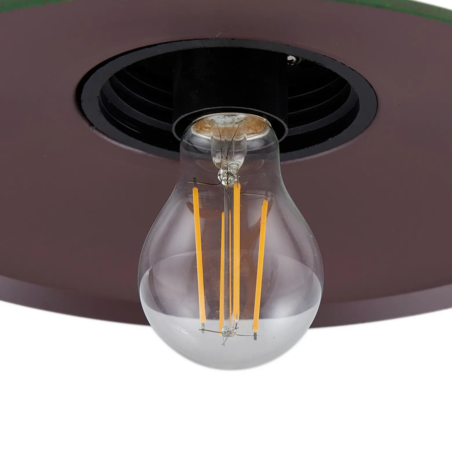 Aplique de exterior Lindby Bilma, verde, cristal, 29 cm de altura