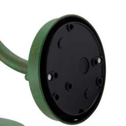 Aplique de exterior Lindby Bilma, verde, cristal, 29 cm de altura