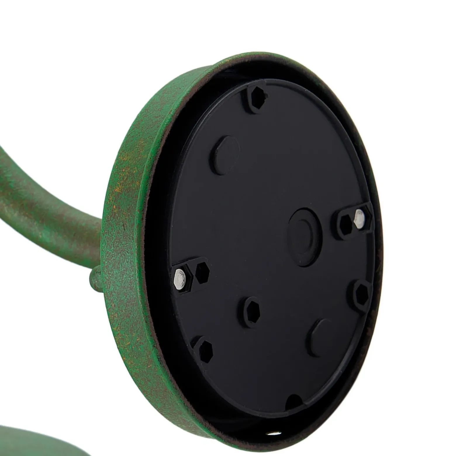 Aplique de exterior Lindby Bilma, verde, cristal, 29 cm de altura