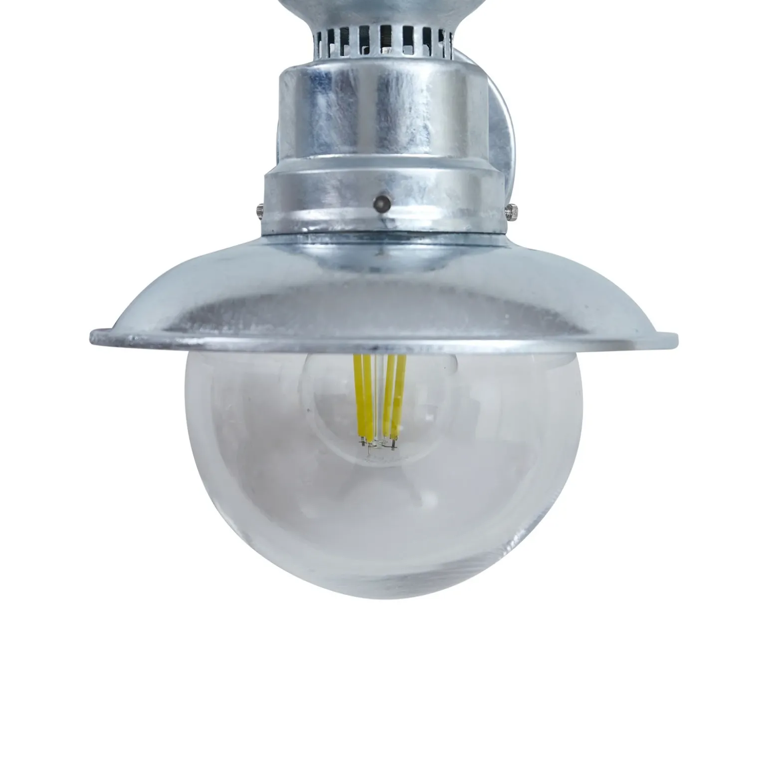 Aplique de exterior Lindby Celinor, plateada, acero, E27