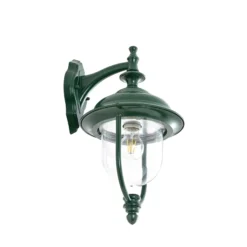 Aplique de exterior Lindby Clint, verde, luz hacia abajo, IP44