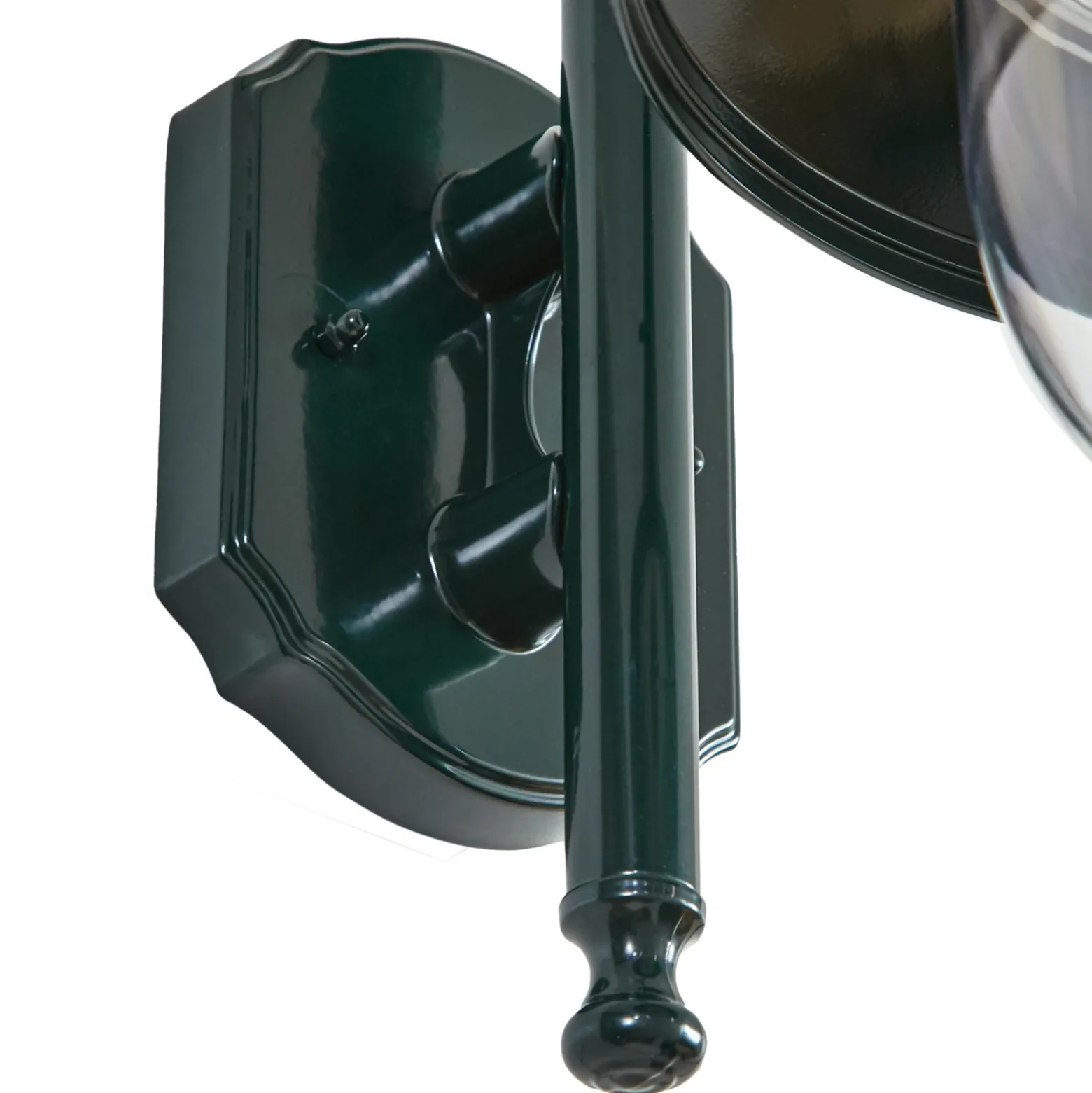 Aplique de exterior Lindby Daphne, verde, metal, E27, IP44