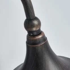 Aplique de exterior Lindby Daphne, negro antiguo, con sensor, E27