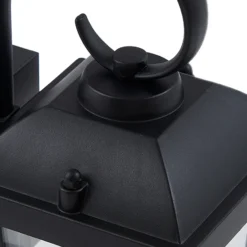 Aplique de exterior Lindby Eloane, negra, acero inoxidable, 29 cm