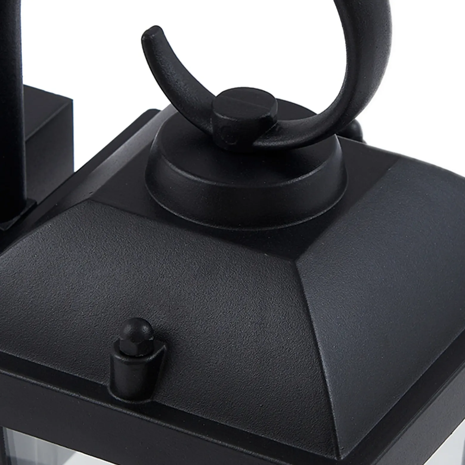 Aplique de exterior Lindby Eloane, negra, acero inoxidable, 29 cm
