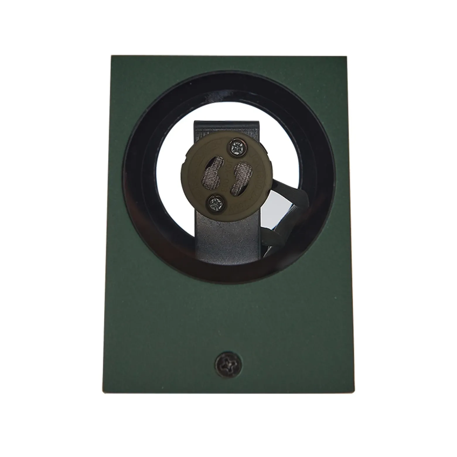 Aplique de exterior Lindby Fijona, verde oscuro, aluminio, altura 15 cm