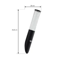 Aplique de exterior Lindby Gavros, negro, aluminio, sensor
