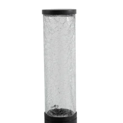 Aplique de exterior Lindby Gavros, 45 cm, negro, aluminio