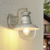 Aplique de exterior Lindby Gwendolyn, blanco antiguo, metal, 26 cm