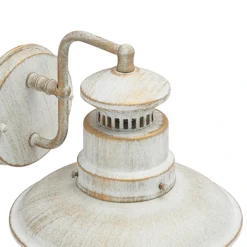 Aplique de exterior Lindby Gwendolyn, blanco antiguo, metal, 26 cm