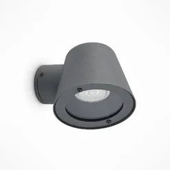 Aplique de exterior Lindby Ileyna, antracita, metal, 15 cm