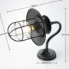 Aplique de exterior Lindby Kyan, altura 40 cm, negra, IP44, E27