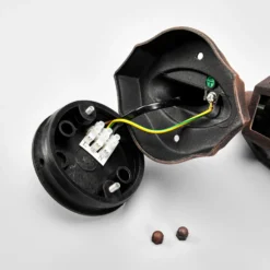 Aplique de exterior Lindby Lamina, portalámpara superior, farol, E27