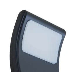Aplique de exterior Lindby LED Radane, gris oscuro, angular, IP54