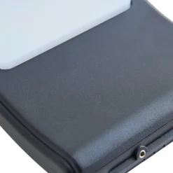 Aplique de exterior Lindby LED Radane, gris oscuro, angular, IP54