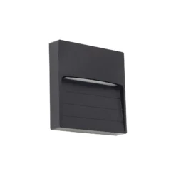Aplique de exterior Lindby LED Elissa, negro, plástico, CCT