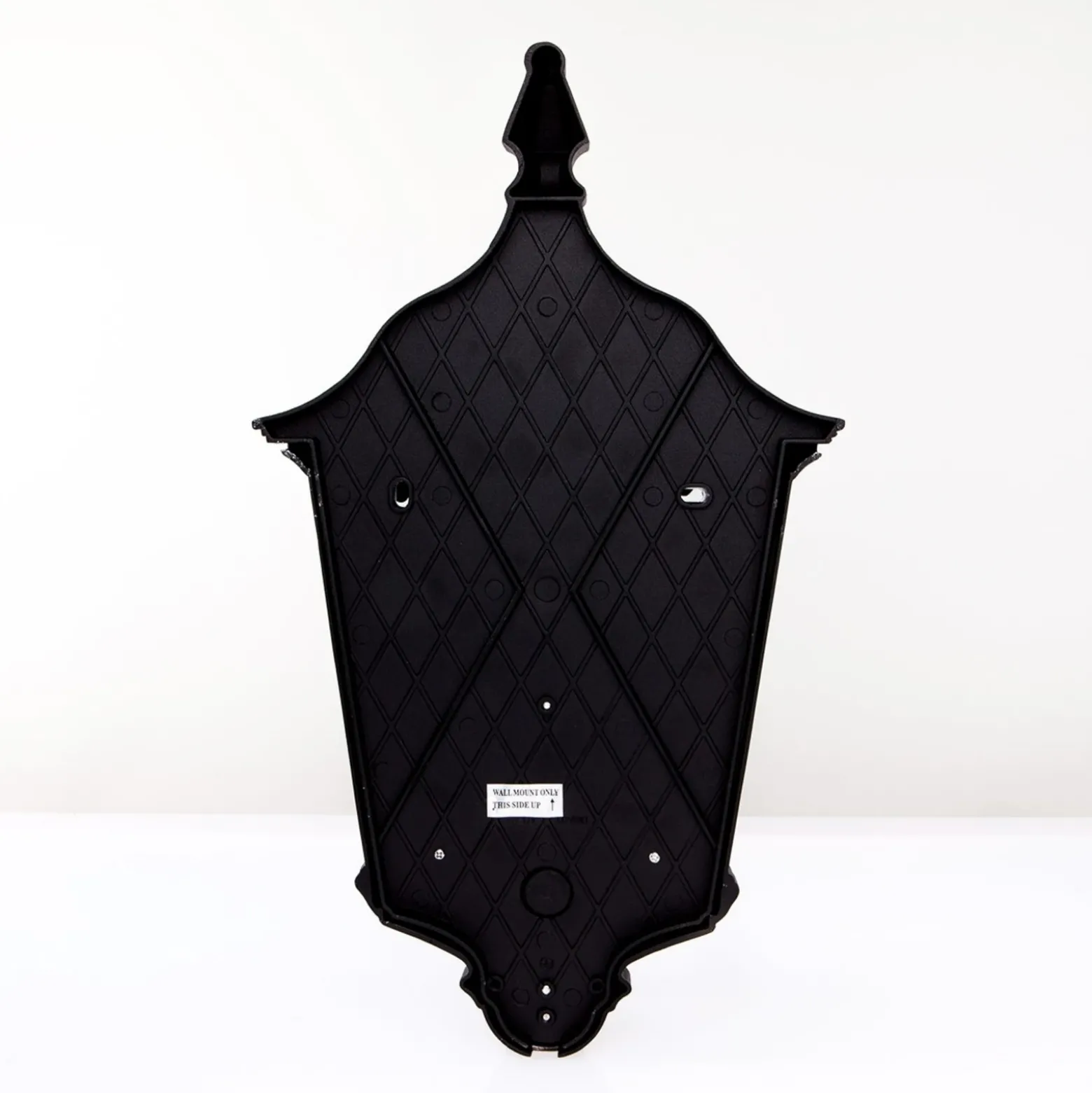 Aplique de exterior Lindby Lieva, altura 44 cm, negro, cristal