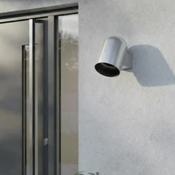 Aplique de exterior Lindby Lupil, aluminio, metal, GU10, IP44