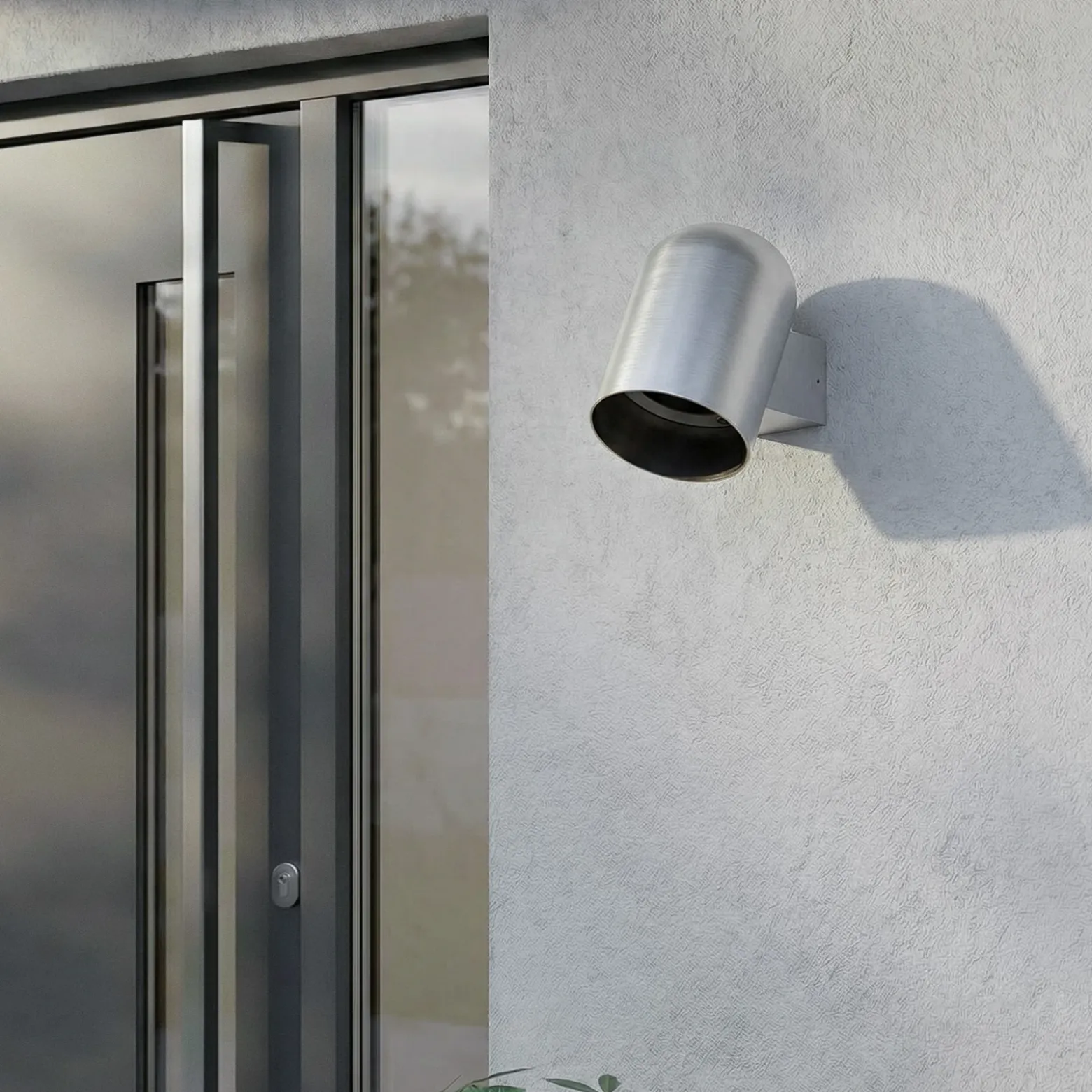 Aplique de exterior Lindby Lupil, aluminio, metal, GU10, IP44