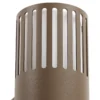 Aplique de exterior Lindby Lurinda, 2 luces, marrón, Ø10 cm, IP44