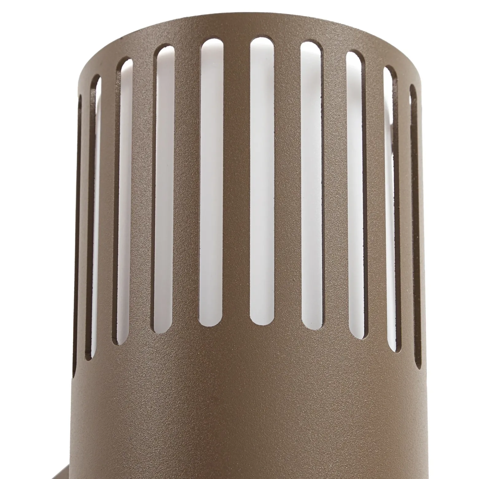 Aplique de exterior Lindby Lurinda, 2 luces, marrón, Ø10 cm, IP44