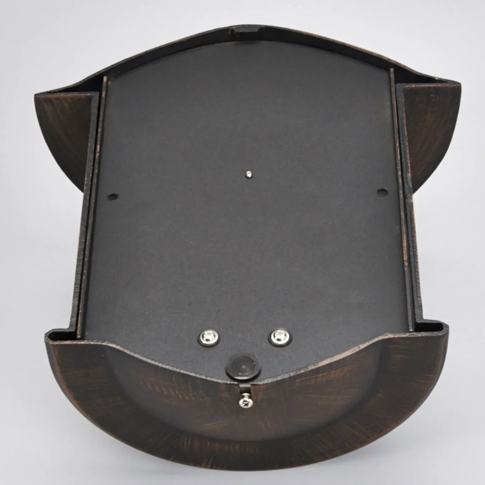 Aplique de exterior Lindby Maelis, marrón óxido, metal, 27 cm, E27