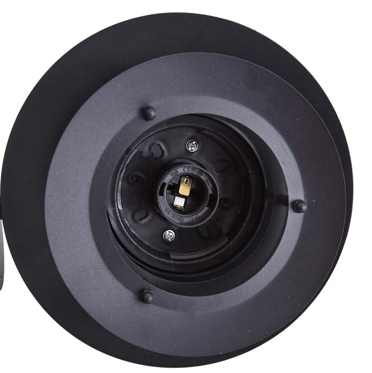 Aplique de exterior Lindby Meliora, negra, hierro, IP44, E27