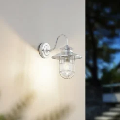 Aplique de exterior Lindby Naleta, de acero galvanizado