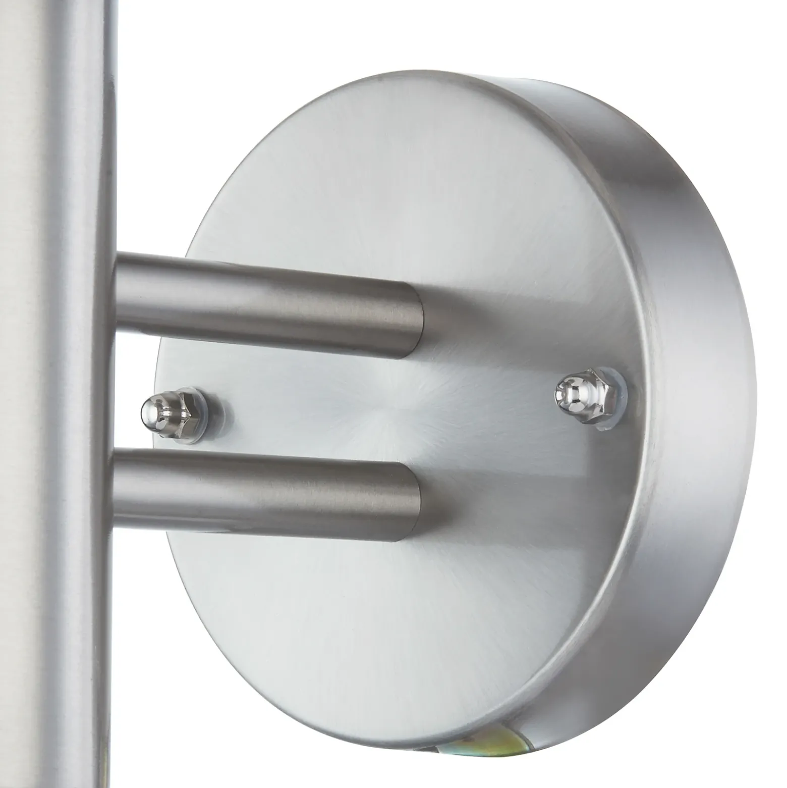 Aplique de exterior Lindby Noemi, con sensor, gris, acero inoxidable, 34 cm