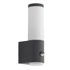 Aplique de exterior Lindby Okari con sensor, recto