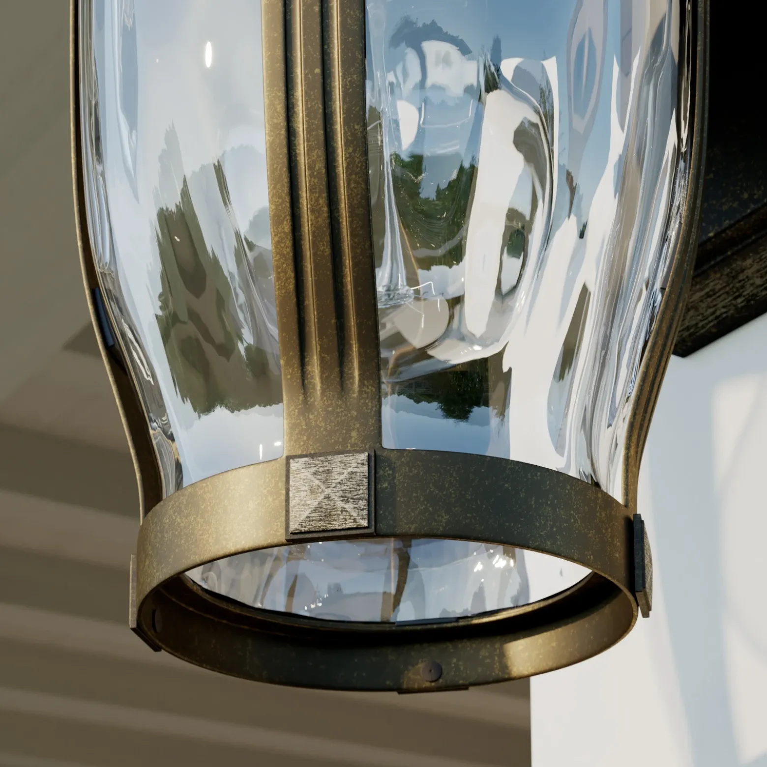 Aplique de exterior Lindby Philody, 29 cm