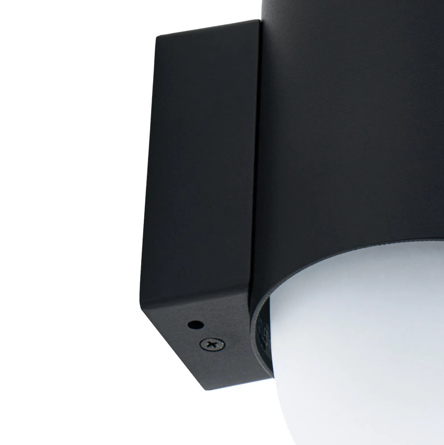 Aplique de exterior Lindby Pilva, negro, metal, IP44, E27