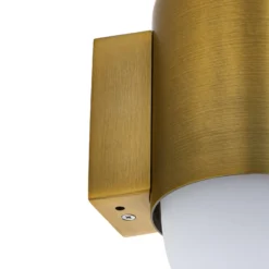 Aplique de exterior Lindby Pilva, latón, metal, IP44, E27