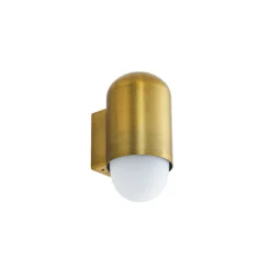 Aplique de exterior Lindby Pilva, latón, metal, IP44, E27