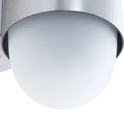 Aplique de exterior Lindby Pilva, aluminio, metal, IP44, E27