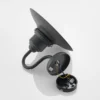 Aplique de exterior Lindby Roisin, antracita, metal, 31 cm