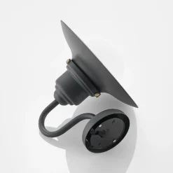 Aplique de exterior Lindby Roisin, antracita, metal, 31 cm
