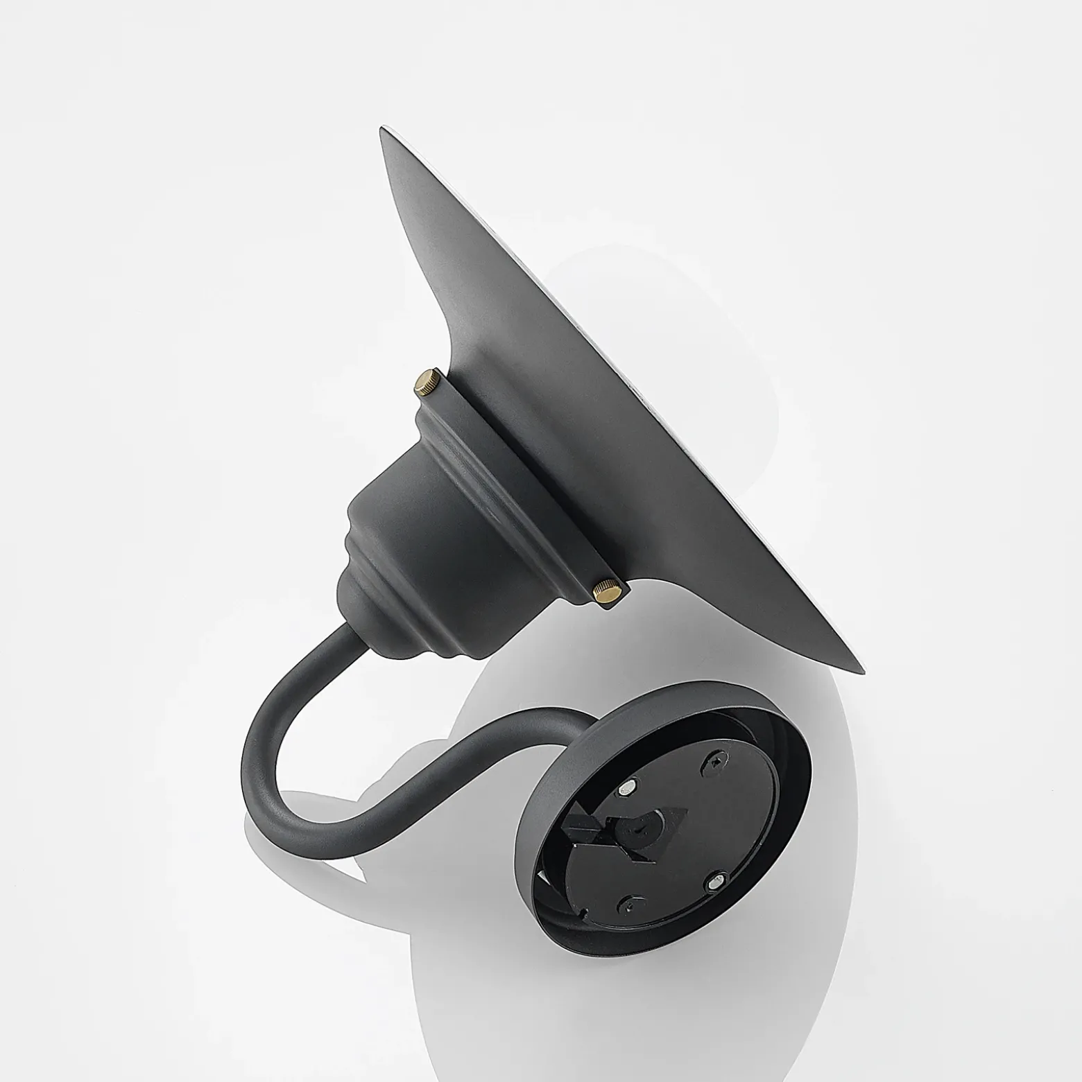 Aplique de exterior Lindby Roisin, antracita, metal, 31 cm