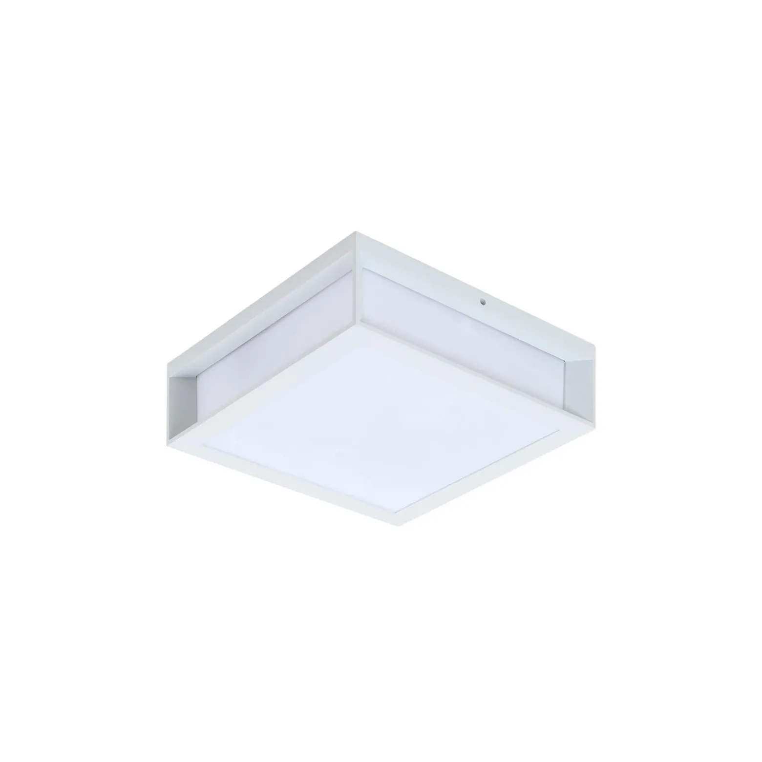 Aplique de exterior Lindby Sivana, blanca, aluminio, 26 cm x 26 cm