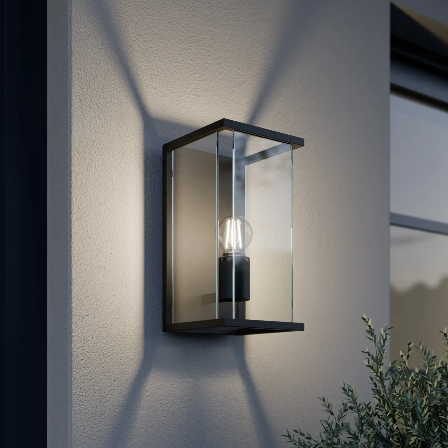 Aplique de exterior Lucande Annalea, 30 cm, 1 luz, IP54