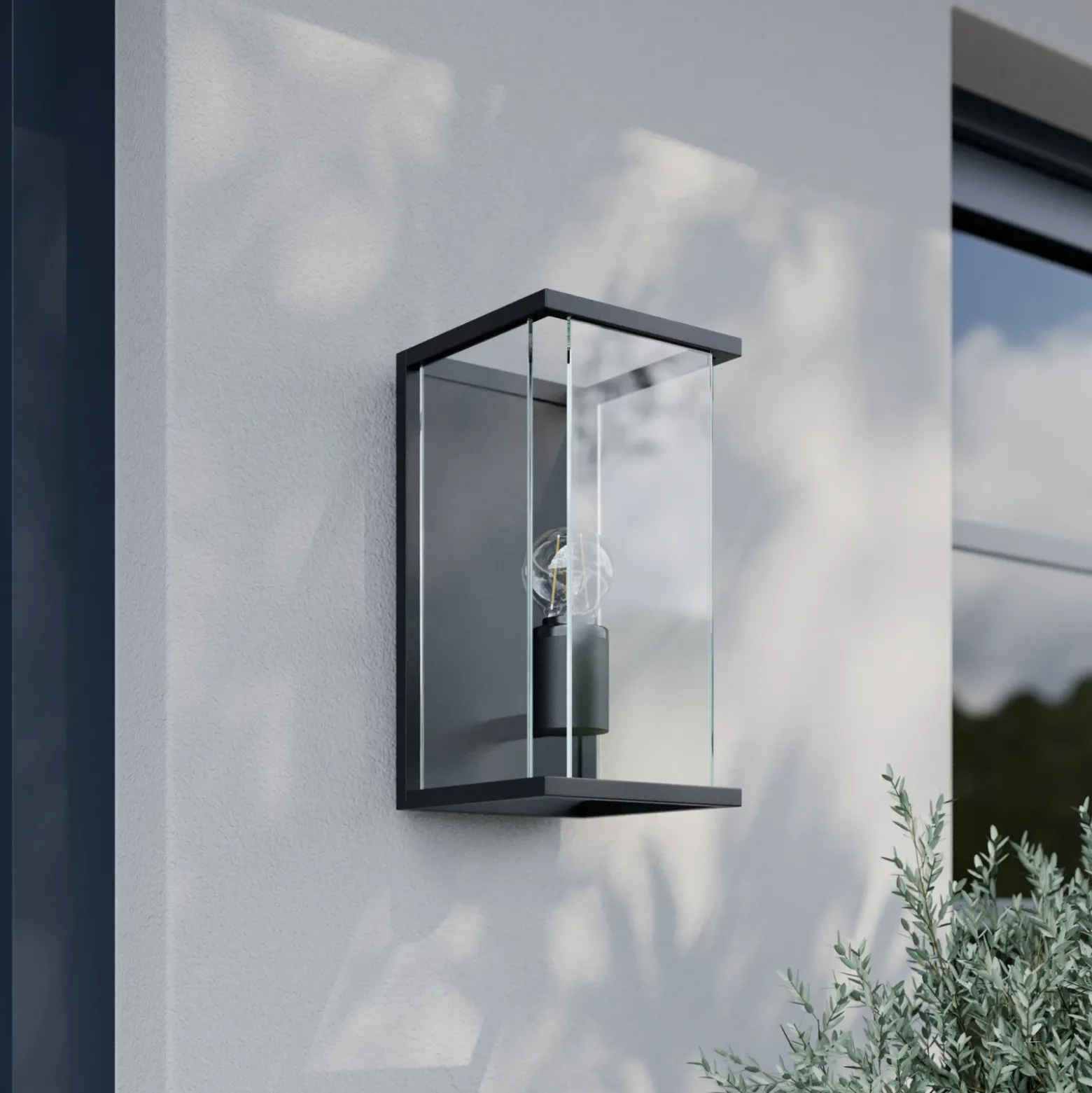 Aplique de exterior Lucande Annalea, 30 cm, 1 luz, IP54