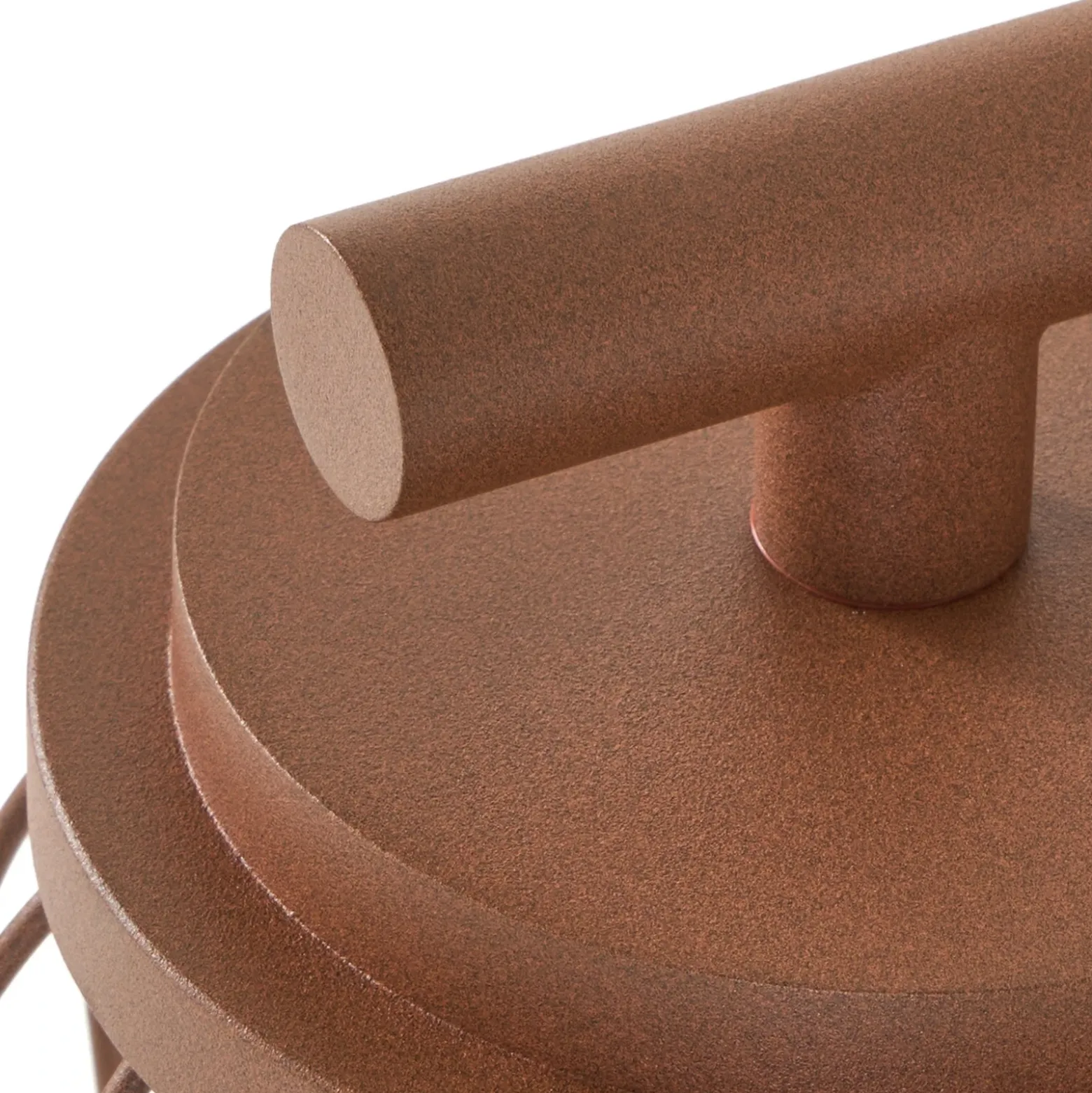 Aplique de exterior Lucande Chandan, óxido, sensor, IP44, E27