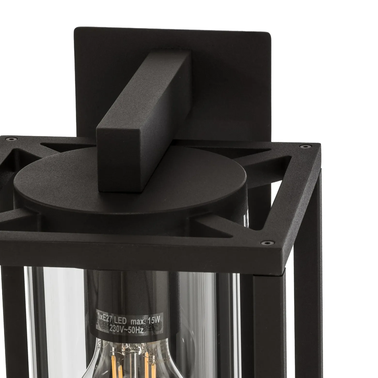 Aplique de exterior Lucande Ferda, portalámpara inferior antracita IP44