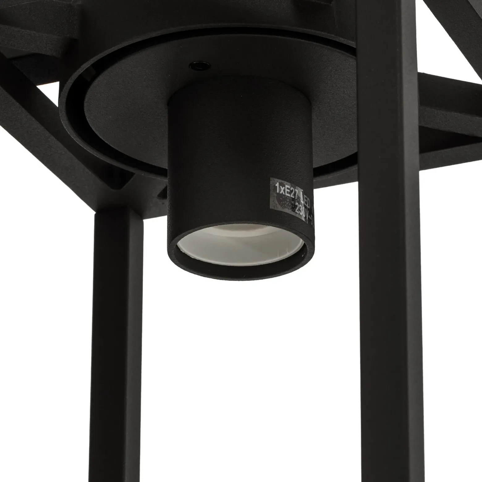 Aplique de exterior Lucande Ferda, portalámpara inferior antracita IP44