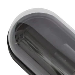 Aplique de exterior Lucande Serine, 25,5 cm, negro, aluminio
