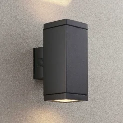 Aplique de exterior Lucande Stani, E27, 2 luces
