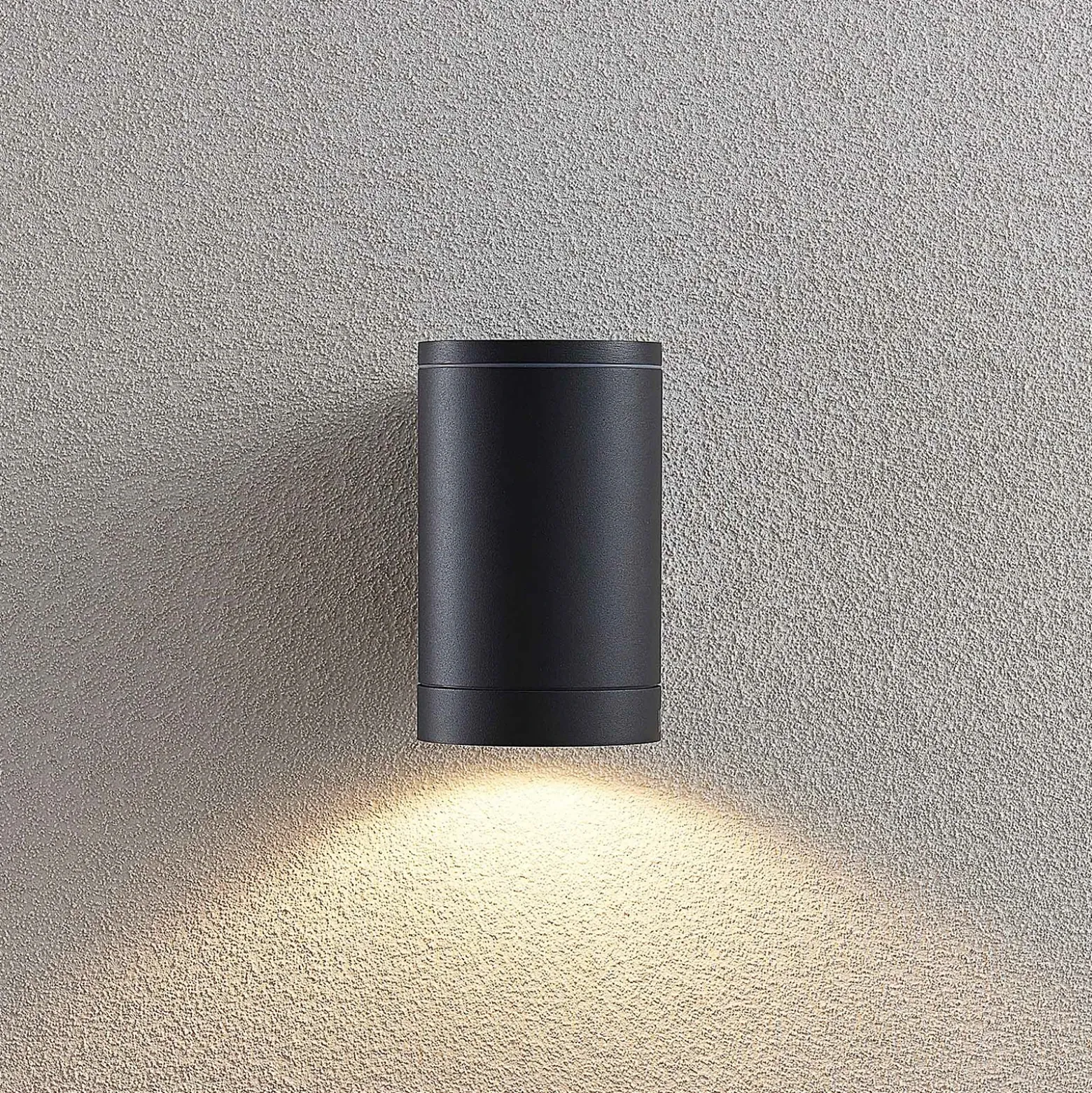 Aplique de exterior Lucande Thomke, 1 luz, aluminio antracita
