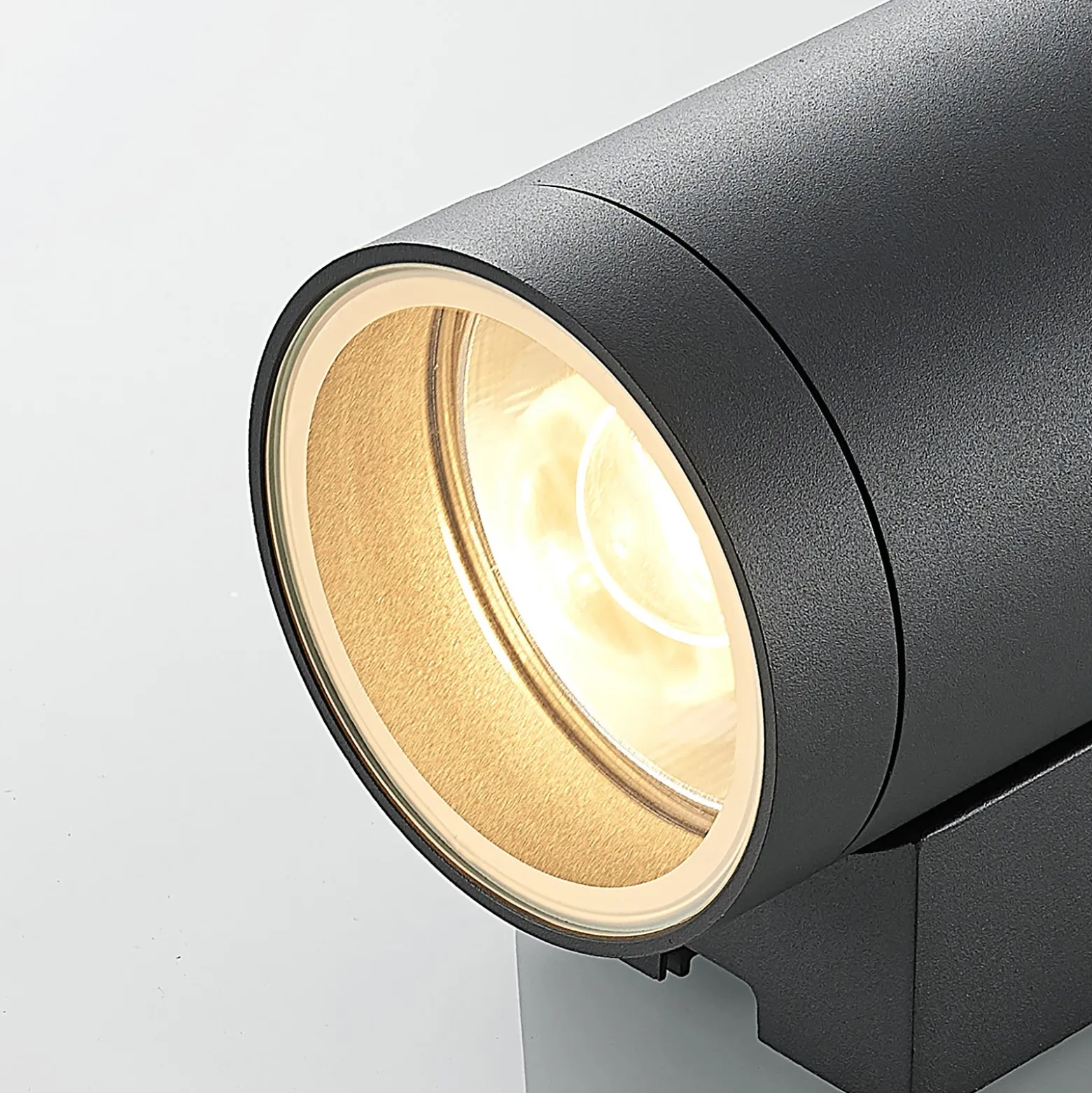 Aplique de exterior Lucande Thomke, 1 luz, aluminio antracita