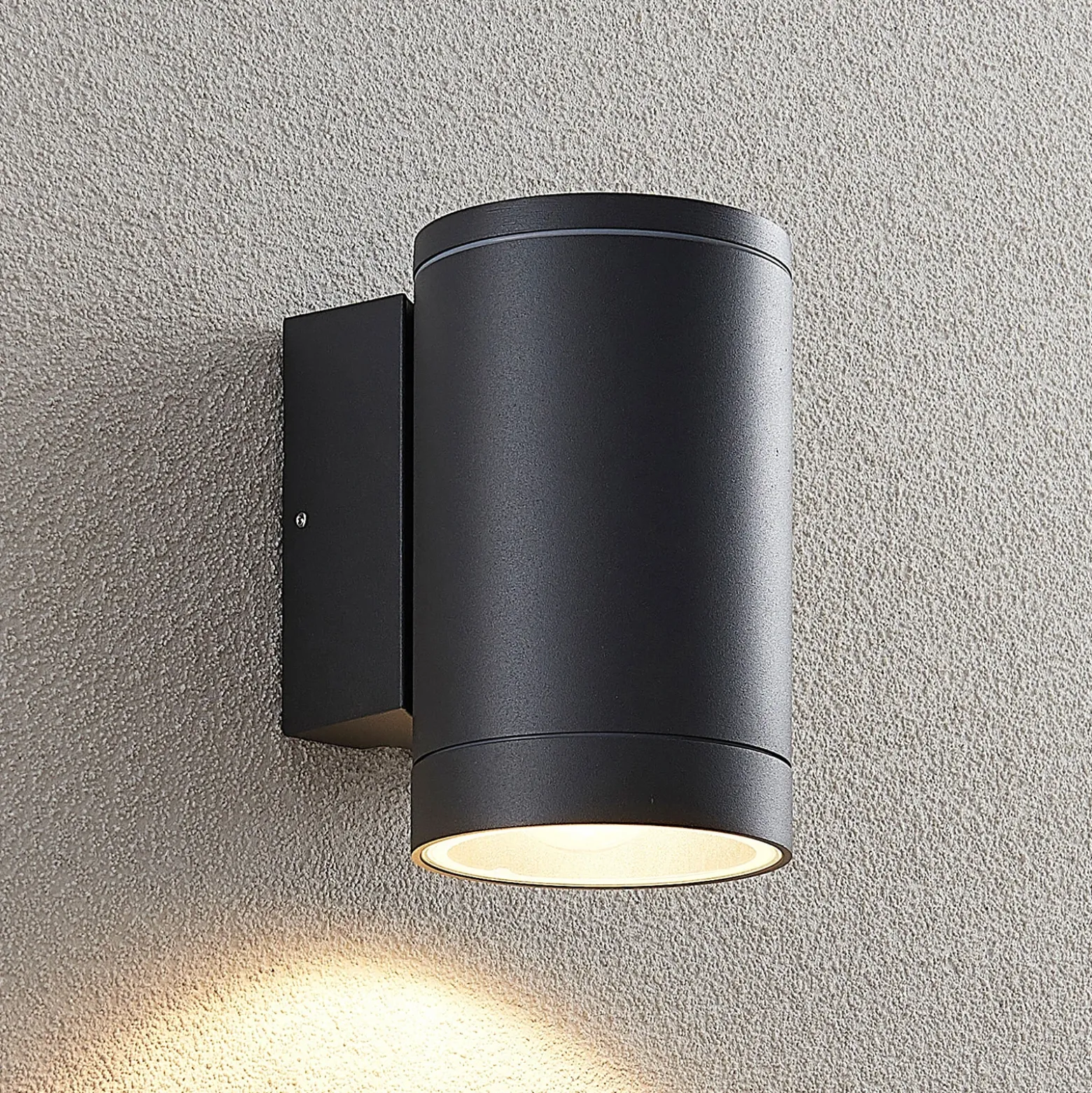 Aplique de exterior Lucande Thomke, 1 luz, aluminio antracita